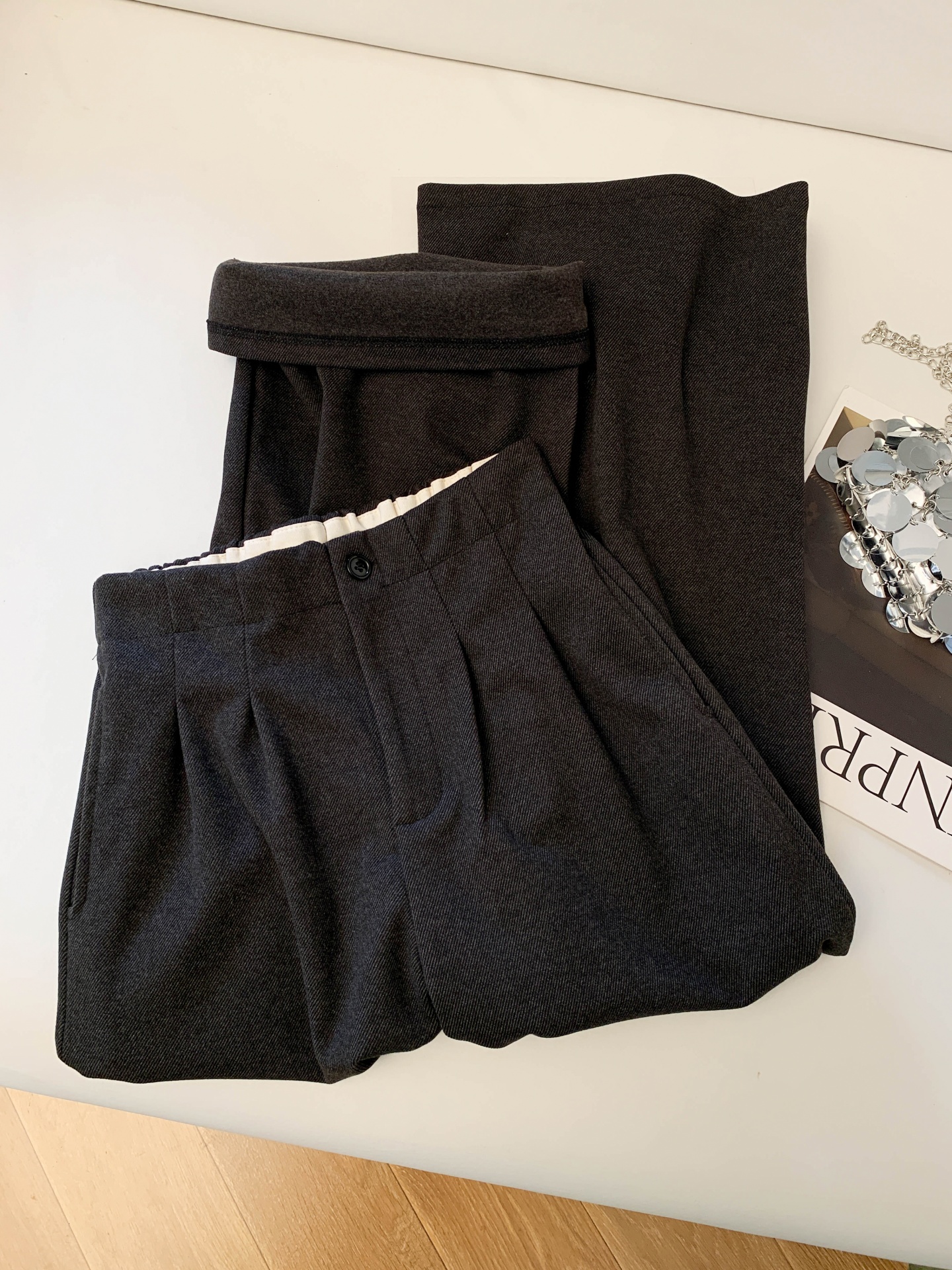 Lush Life Thickened Woolen Wid - Korean Pants Lifestyle ulasan dan harga