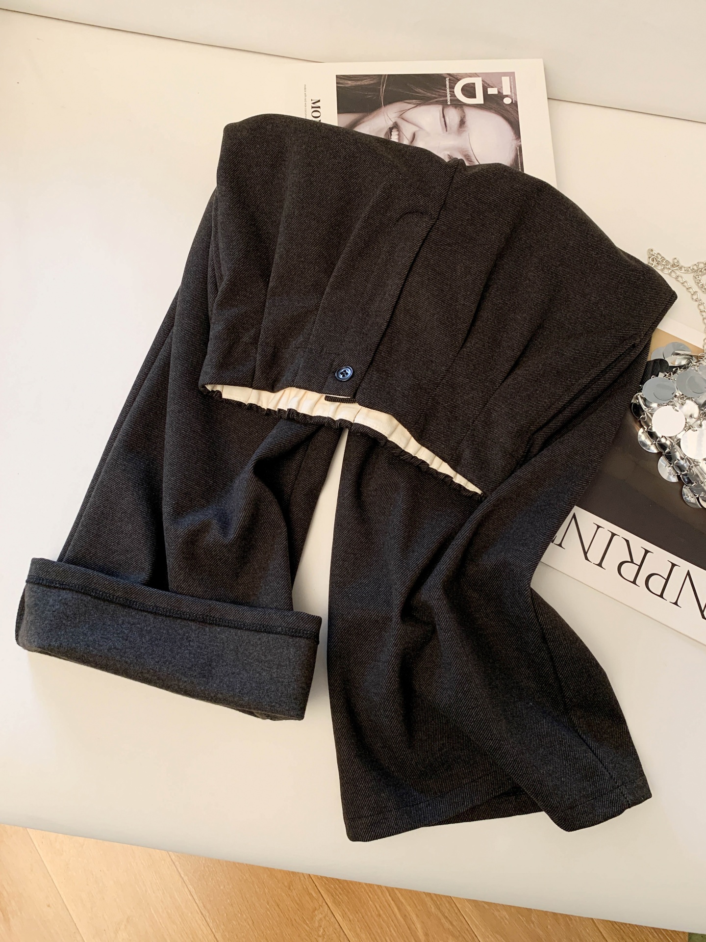Lush Life Thickened Woolen Wid - Korean Pants Lifestyle ulasan dan harga
