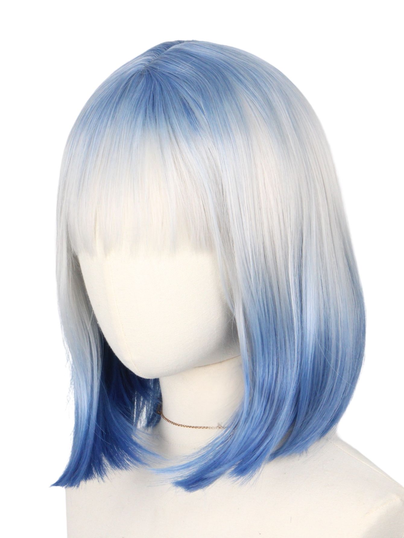 Blue and White Gradient Short  - Korean Women Lifestyle ulasan dan harga