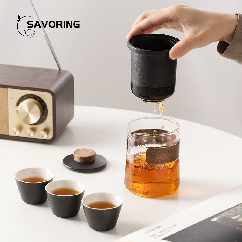 Simple Chinese Ceramic Tea Set - Korean Tea Set ulasan dan harga