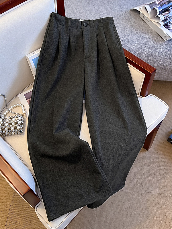 Lush Life Thickened Woolen Wid - Korean Pants Lifestyle ulasan dan harga
