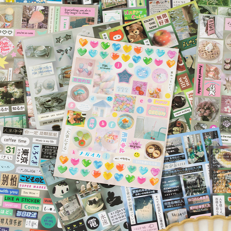 30Sheets Sticker Book Mist Rai - Korean Lifestyle Book ulasan dan harga