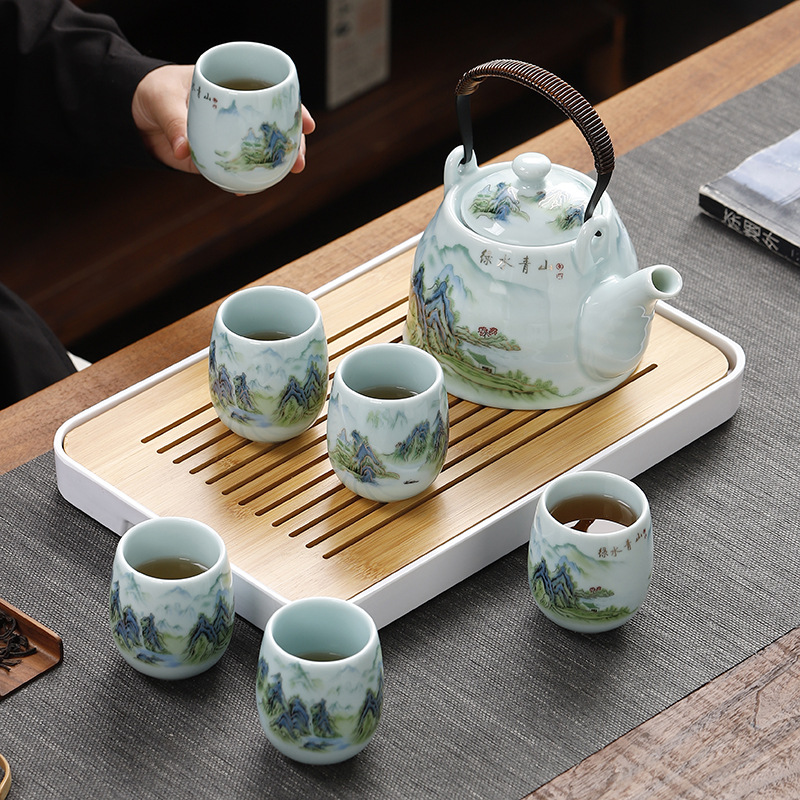 Ceramic tea cup, Japanese styl - Korean Tea Set ulasan dan harga