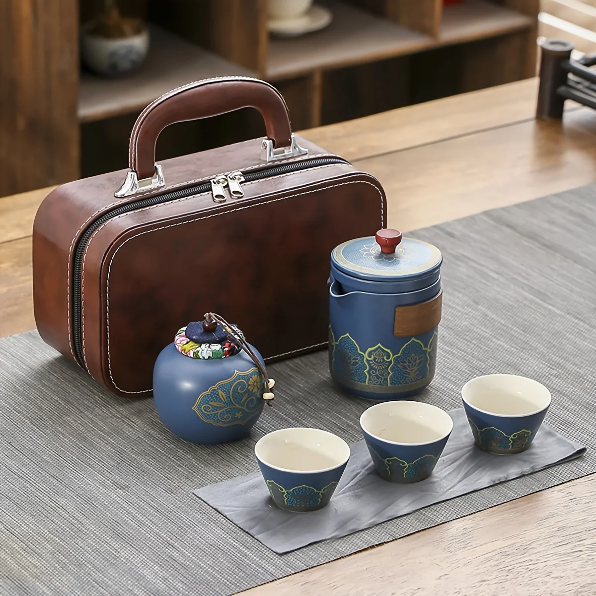 1 Set Travel Tea Set Portable  - Korean Tea Set ulasan dan harga