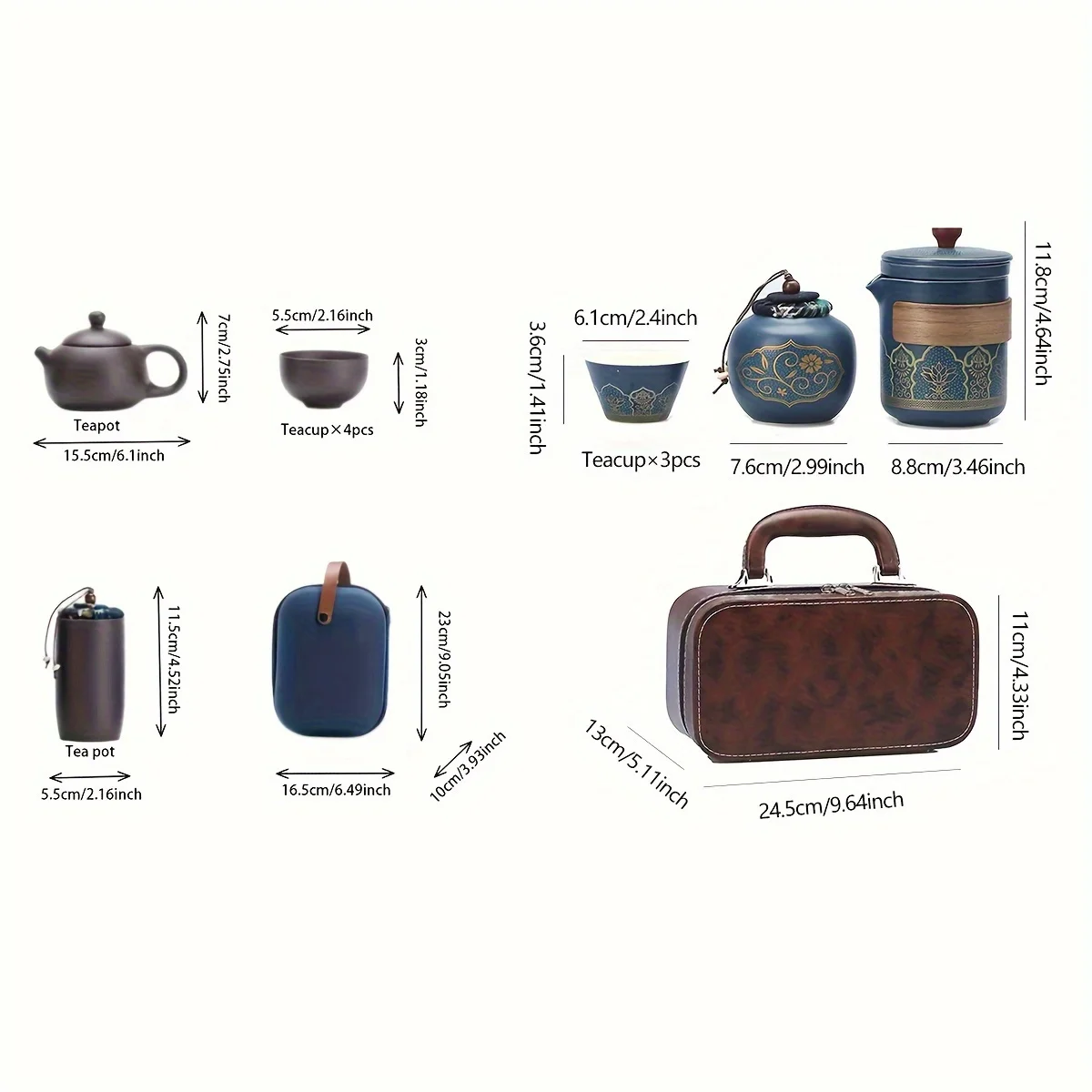 1 Set Travel Tea Set Portable  - Korean Tea Set ulasan dan harga