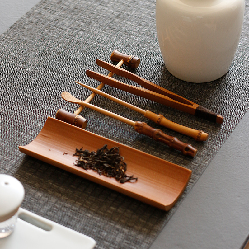3/4/5Pcs Bamboo Carbonized Tea - Korean Tea Set ulasan dan harga