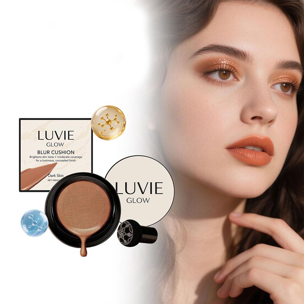 LUVIE GLOW Hydrating Mushroom  - Bb Cushion Korean ulasan dan harga