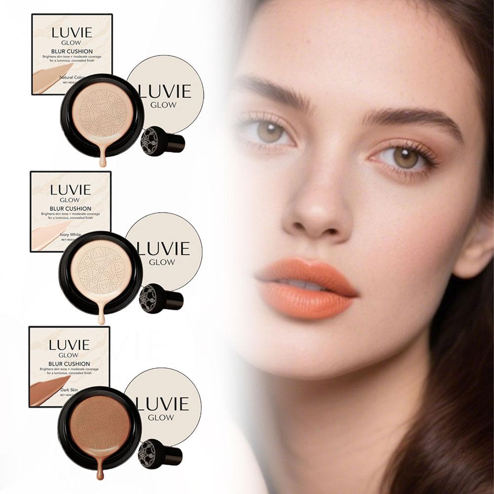 LUVIE GLOW Hydrating Mushroom  - Bb Cushion Korean ulasan dan harga
