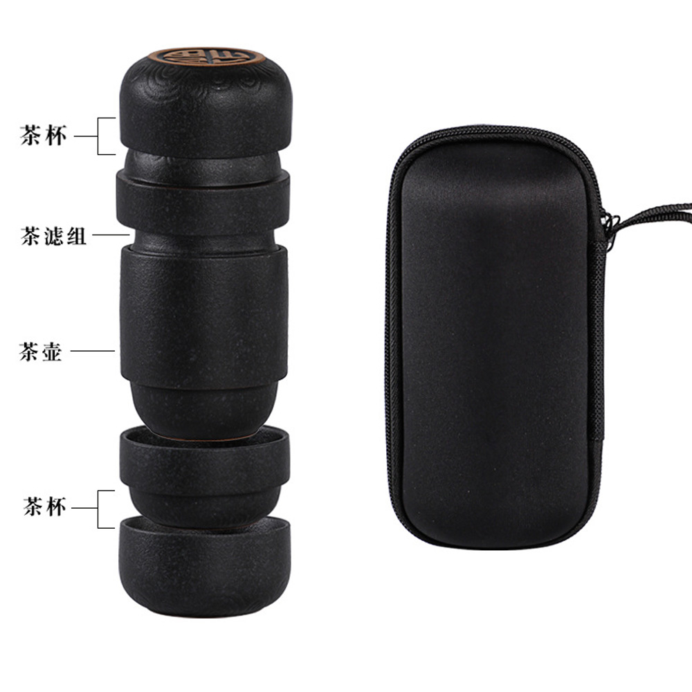 HMLOVE Black Ceramic Teawear 1 - Korean Tea Set ulasan dan harga