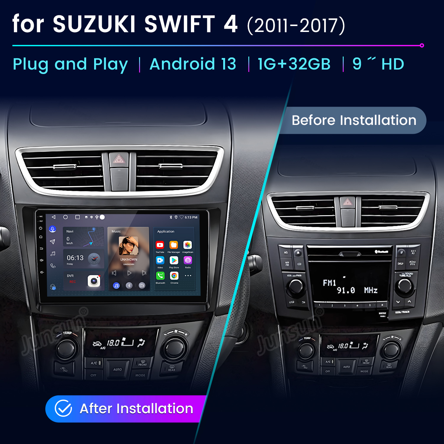 Junsun AI Voice Car Stereo Rad - Korean Lifestyle In Hindi ulasan dan harga