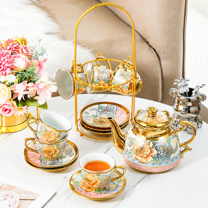 14 Piece Set Household Europea - Korean Tea Set ulasan dan harga