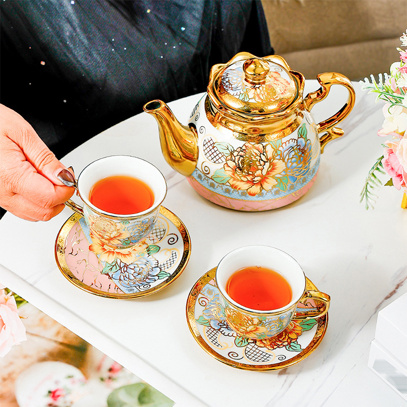 14 Piece Set Household Europea - Korean Tea Set ulasan dan harga