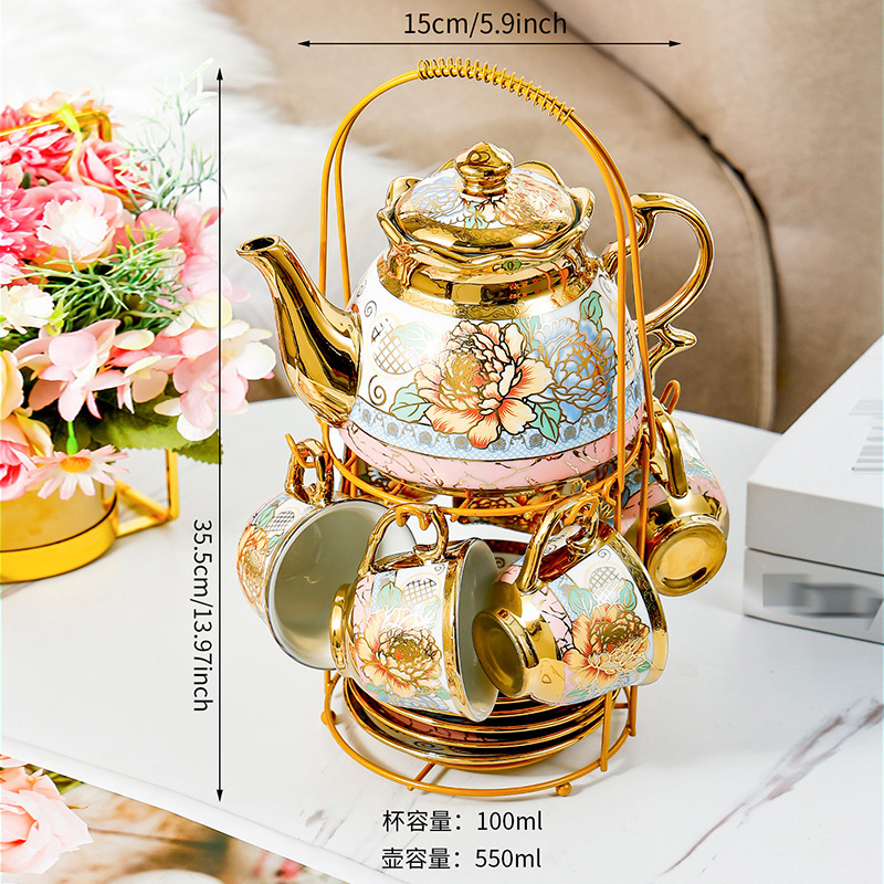 14 Piece Set Household Europea - Korean Tea Set ulasan dan harga